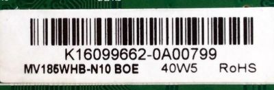 MAIN / FUENTE (COMBO) / SCEPTRE K16099662 / TP.MS3393.PA506 / MODELO E19 PDQV93JB / PANEL MV185WHB-N10	 - Imagen 3