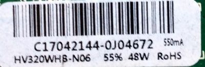 MAIN / FUENTE (COMBO) SCEPTRE C17042144 / TP.V56T.PB753 / MODELO X32 B7TV5 / PANEL HV320WHB-N06	 - Imagen 3