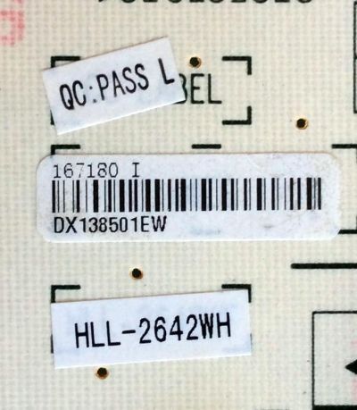 FUENTE DE PODER / HISENSE 197108 / RSAG7.820.5338/ROH / HLL-2642WH / MODELO 32" / PANEL HD315DH-E82\S2	 - Imagen 2