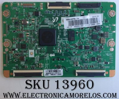T-CON / SAMSUNG BN95-02676A / BN97-10798A / BN41-02481A / MODELO UN49K6250AFXZA FA01 / PANEL CY-VK049BGLV3H HW44	