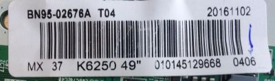 T-CON / SAMSUNG BN95-02676A / BN97-10798A / BN41-02481A / MODELO UN49K6250AFXZA FA01 / PANEL CY-VK049BGLV3H HW44	 - Imagen 2