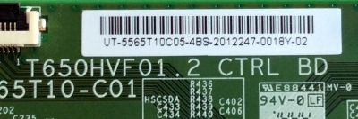 T-CON / SHARP  55.65T10.C05 / 5565T10C05 / T650HVF01.2 / 65T10-C01 / MODELO LC-65LE645U / LC-65LE654UA / NS-65D550NA15 - Imagen 2