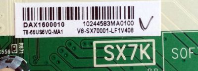 MAIN / TCL T8-65US5VQ-MA1 / 40-SX7KNA-MAG4HG / V8-SX70001-LF1V407 / MODELO 65US5800NU0W - Imagen 2
