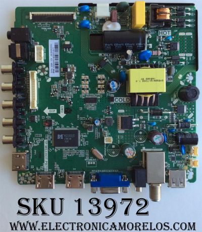 MAIN / FUENTE / ELEMENT U16120908 / TP.MS3393T.PB758 / VERSION F112 / 21005561 / KR16-0197 / MODELO ELEFW328 / PANEL HV320WHB-N81	