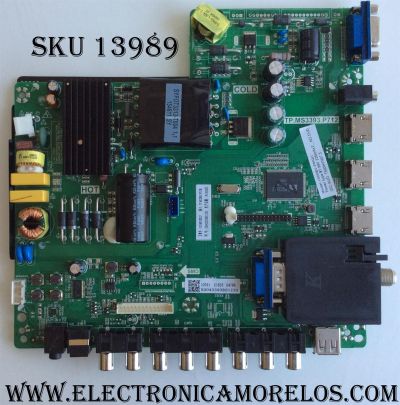 MAIN / FUENTE / (COMBO) / SCEPTRE 50043393B01230 / TP.MS3393.P712 / MODELO X505BV-FMQC X505BV-FMQC8LJAV93CH / PANEL LLTH500WLEDM-LH7MH / LC500DUJ-SGE2	