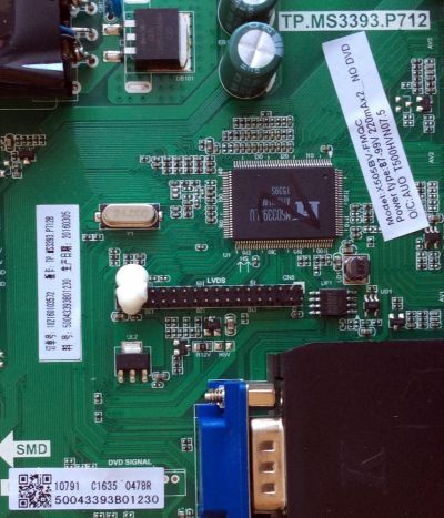 MAIN / FUENTE / (COMBO) / SCEPTRE 50043393B01230 / TP.MS3393.P712 / MODELO X505BV-FMQC X505BV-FMQC8LJAV93CH / PANEL LLTH500WLEDM-LH7MH / LC500DUJ-SGE2	 - Imagen 2