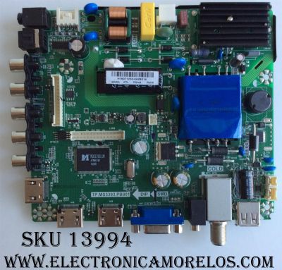 MAIN / FUENTE / (COMBO) / ELEMENT H16071230 / TP.MS3393.PB801 / 34016550 / VERSION 1B00 20160801_10714 / PANEL LC390TA2A / MODELO ELEFW3916  LE-39GDXB-B3