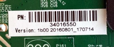 MAIN / FUENTE / (COMBO) / ELEMENT H16071230 / TP.MS3393.PB801 / 34016550 / VERSION 1B00 20160801_10714 / PANEL LC390TA2A / MODELO ELEFW3916  LE-39GDXB-B3 - Imagen 2
