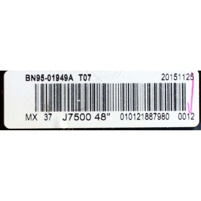 T-CON / SAMSUNG BN95-01949A / BN97-09236A / BN41-02297A / MODELO UN48JU7500FXZA TS01 / PANEL CY-WJ048FLLV1H GW48	 - Imagen 2