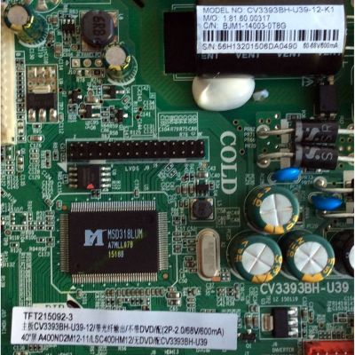 MAIN / FUENTE / (COMBO) GPX 56H1320 / CV3393BH-U39 / 1.81.60.00317 / MODELO TE4014B / PANEL LSC400HM12	 - Imagen 2