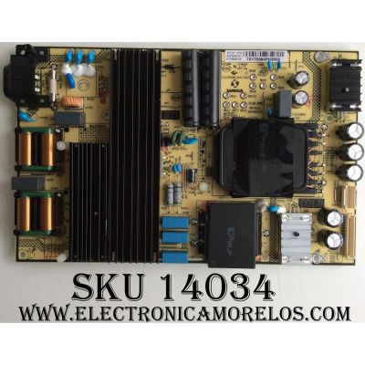 FUENTE DE PODER PARA TV TCL / NUMERO DE PARTE 81-PWE065-H91 / SHLD7001F02-101H / SHLD7001F-101H / CQC09001032302 / DLBL380 / MODELOS 65S405 / 65S405TDAA