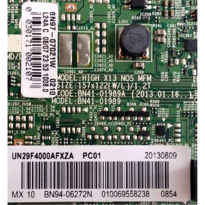 MAIN / SAMSUNG BN94-06272N / BN97-07021W / BN41-01989A / MODELO UN29F4000AFXZA CS01 / PANEL CY-HF290AGMV1H	 - Imagen 2