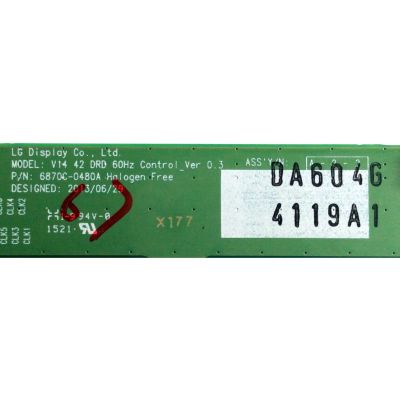 T-CON / LG 6871L-4119A / 4119A / 6870C-0480A / MODELO 42LF5600-UB BUSYLJR / PANEL LC420DUE(MG)(A3)	 - Imagen 2