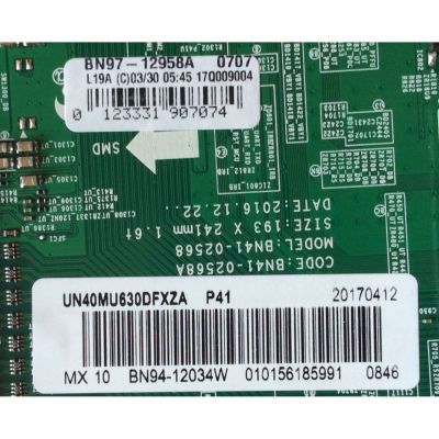 MAIN / SAMSUNG BN94-12034W / BN97-12958A / BN41-02568A / MODELO UN40MU630DFXZA FA01 / PANEL CY-GK040HGLV4H JW15	 - Imagen 2