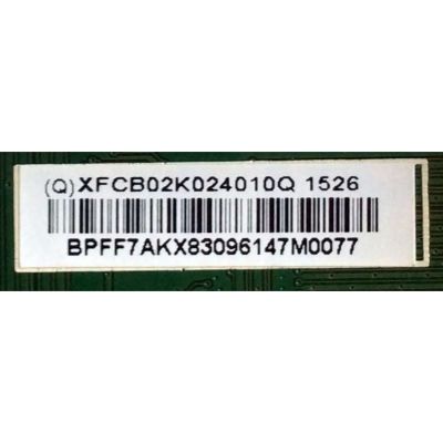 MAIN / VIZIO XFCB02K0240 / (Q)XFCB02K024010Q 1526 / 715G7114-M01-001-004K / MODELO E32H-C1 LTTDSJBR / PANEL TPT315B5-0TU3A REV:SPNB	 - Imagen 2