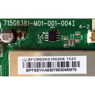 MAIN / VIZIO 756TXFCB02K0180 / XFCB02K0180 / (Q)XFCB02K018020X 1523 / 715G6381-M01-001-004I / MODELO D32H-C1 LTTUTBBR / PANEL TPT315B5-WHBN0.K REV:S5941C	 - Imagen 2