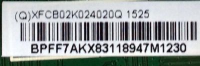MAIN / VIZIO 756TXFCB02K024 / XFCB02K024 / 715G7114-M01-001-004K / (Q)XFCB02K024020Q 1525 / MODELO E32H-C1 LTTDSJBR	 - Imagen 2