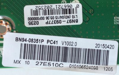 MAIN / SAMSUNG BN94-08351P / BN41-02397A / BN97-09377P / MODELO LS27E510CSY/ZA SE01 / PANEL CY-PJ270BNLV1H	 - Imagen 2