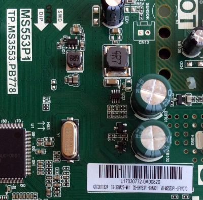 MAIN / FUENTE / (COMBO) / TCL L17030772 / MS553P1 / TP.MS3553.PB778 / T8-32NA27-MA1 / V8-MS553P1-LF1V070 / MODELO 32D100	 - Imagen 2