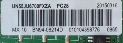 MAIN PARA TV SAMSUNG / NUMERO DE PARTE BN94-08214D / BN97-09264A / BN41-02344A / PARTES SUSTITUTAS BN94-09030A / BN94-10057C / BN94-10522F / MODELOS UN55JU670DFXZA / UN55JU6700FXZC / UN55JU6700FXZP / UN55JU6700FXZX / UN55JU6800FXZC / UN55JU6700FXZA TH01 - Imagen 2