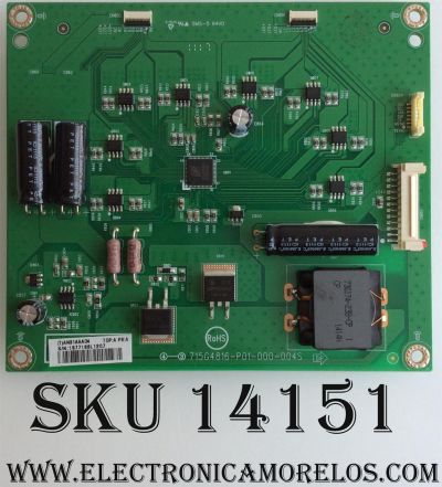 LED DRIVER / VIZIO CBPFAN31AAAD4 / AN31AAAD4 / 715G4816-P01-000-004s / MODELO M3D420SR / PANEL T420HB01 V.0	