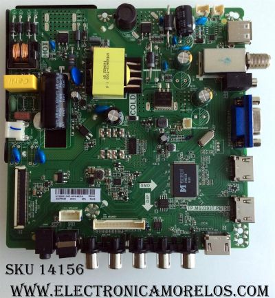 MAIN / FUENTE / (COMBO) ELEMENT H16081343 / TP.MS3393T.PB758 / MODELO ELEFW328 LE-32GJL4-B3	