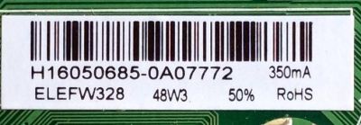 MAIN / FUENTE /(COMBO) ELEMENT H16050685 / TP.MS3393T.PB758 / VER: 20EB / MODELO ELEFW328 LE-32GJL4-B3	 - Imagen 2