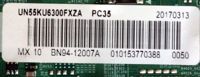 MAIN / SAMSUNG BN94-12007A / BN41-02528A / BN97-12999C / PANEL CY-GK055HGLV9H / MODELO UN55KU6300FXZA FK07 - Imagen 2
