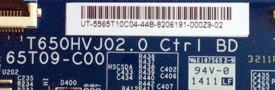 T-CON / VIZIO 55.65T10.C04 / 5565T10C04 / T650HVJ02.0 / 65T09.C00 / MODELO M652I-B2 LWJARHAQ	 - Imagen 2