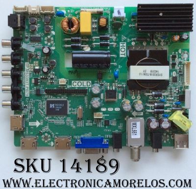 MAIN / FUENTE / (COMBO) / SANYO 02-SHY39A-CXS002  / TP.MS3393T.PB79 / B14010339 / B14020654 / DISPLAY 	V390HJ1-P02 REV.C1 / MODELO FVD3924  P39D24-00 / PANEL LVF390CMDX E2 V1