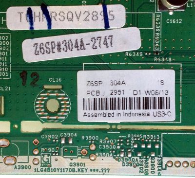 MAIN / SANYO 1LG4B10Y117000 Z6SP / 1LG4B10Y1170A / 1LG4B10Y117000 / Z6SP / SUSTITUTAS 1LG4B10Y117A0 Z6SP / PANEL V390HJ1-L02 Rev.C1 / MODELO DP39843 P39843-00 / DP39843 P39843-01	 - Imagen 2