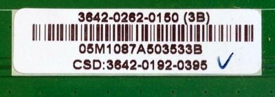 MAIN / VIZIO 3642-0262-0150 / 0171-2272-2293 / PANEL LC420WX7(SL)(A1) / MODELO VW42LHDTV10A	 - Imagen 2