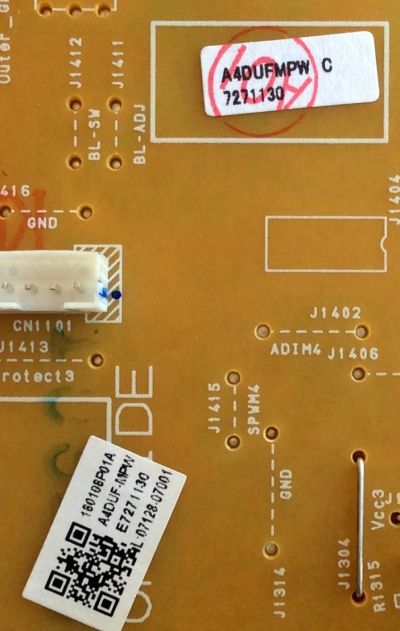 FUENTE DE PODER / MAGNAVOX FUNAI A4DUFMPW-001 / BA4GU5F0102 1 / A4DUFMPW C / A4DUF-MPW / PANEL U5AU0XH / MODELO 50MV314X/F7 DS3	 - Imagen 2