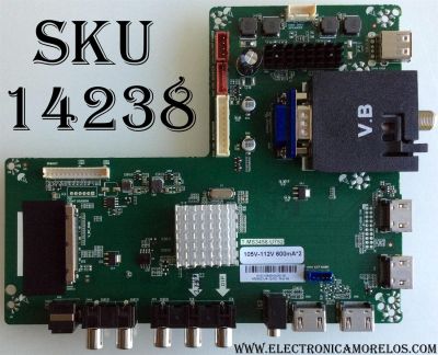MAIN / SCEPTRE A16110649 / 105V-112V 600mA*2 / T.MS3458.U752 / MODELO U65 C4IV58BA / PANEL V650DJ4-QS5	