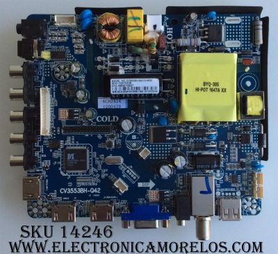 MAIN / RCA 6CH2424 / CV3553BH-Q42-12-4509 / 10015338 / AE0010827 / CV3553BH-Q42 / MODELO RT4038	