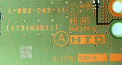 TARJETA INTERFACE / SONY A-1772-859-A / A1772859A / 1-882-043-11 / 173163911 / PANEL LTY550HQ02-102 / MODELO KDL-55HX800 - Imagen 2