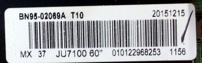 T-CON / SAMSUNG BN95-02069A / BN41-02291A / BN97-09556A / MODELO UN60JU7100FXZA MH01	 - Imagen 2