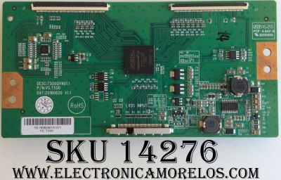 T-CON / HITACHI YS-16062401A1371 / T500QVN01.1 / VS.T500 / MODELO LE65K6R6	