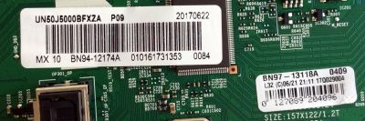 MAIN PARA TV SAMSUNG ORIGINAL / NUMERO DE PARTE BN94-12174A / BN41-02415C / BN97-13118A / PANEL CY-JJ050BGAV1V / DISPLAY T500HVN09.2 / MODELO UN50J5000BFXZA / UN50J5000BFXZA VA02 - Imagen 2