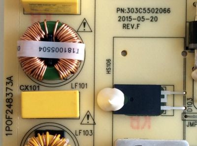 FUENTE DE PODER / JVC / HAIER 1070001015 / 1070001015-03397 / 303C5502066 / TV5502-ZC02-01 / F42A71F / LS42H510N - Imagen 2