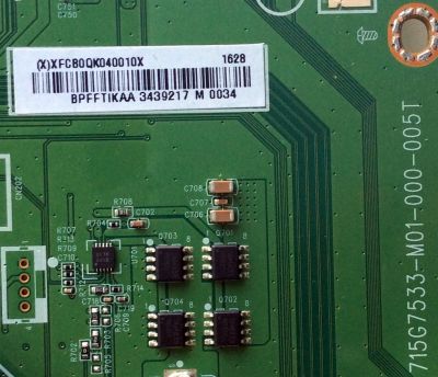 MAIN PARA TV VIZIO / NUMERO DE PARTE XFCB0QK040 / 715G7533-M01-000-0005T / 756TXFCB0QK0400 / 756TXFCB0QK040 / PANEL TPT500U1-QVN03.U REV:S001H / MODELO P50-C1 LTMWTNAS - Imagen 2