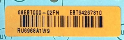 MAIN / LG EBT64267810 / EAX66886304(1.0) / RU6968A1W9 / MODELO OLED65B6P-U.AUSZLJR / PANEL LC650AQD(GJ)(A8)	 - Imagen 2