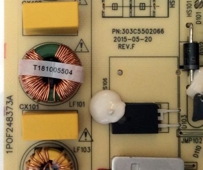 FUENTE DE PODER / JVC 1070001014 / 1POF248373A / 1070001014-00786 / TV5502-ZC02-01 / 303C5502066 /	 - Imagen 3