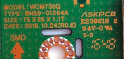 MODULO WIFI / SAMSUNG BN59-01264A / MODELOS UN50MU6300FXZA / UN55MU6290FXZA / UN65MU700DFXZA FA01 / UN65MU6300FXZA FA01 / UN65MU6500FXZA FA01 / UN65MU6500FXZA FA02 / UN55MU6300FXZA FA01 / UN55MU6500FXZA FA01 / UN55MU7000FXZA FA01 / UN55MU7000FXZA AA02 - Imagen 3