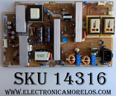 FUENTE DE PODER ORIGINAL PARA TV SAMSUNG / NUMERO DE PARTE BN44-00340A / PS1V231510A /I40F1_ASM/ BN4400340A / PANEL V400H1-L08 / MODELO LN40C530 / LE40C530 / LN40C539 / LN40C540 / LE40C550 / LN40C550 / LN40C650 / LE40C650 / LN40C670 / LN40C630 / LN40C610