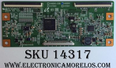 T-CON / SAMSUNG / SEIKI / 35-D043619 / V400H1 / MODELO LN40C530F1FXZA / LN40C500F3FXZA / LN40C560J2FXZA / LN40C550J1FXZA / LN40C530F1FXZA CN01  / LN40C530F1FXZA CN03 / LC-40G81 /  PANEL  V400H1-L08 REV C2