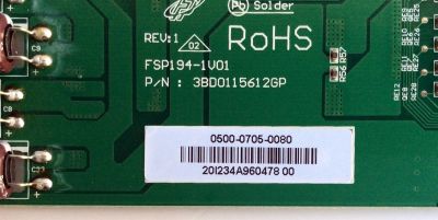 LED DRIVER PARA TV VIZIO / NUMERO DE PARTE 050007050080 / 3BD0115612GP / 0500-0705-0080 / FSP194-1V01 / PANEL'S LC550DUS (SC)(M1) / LC550DUS (SC)(M3) / MODELO XVT3D554SV / XVT3D554SV LAPPGP / XVT3D554SV LAPPGPBL - Imagen 2