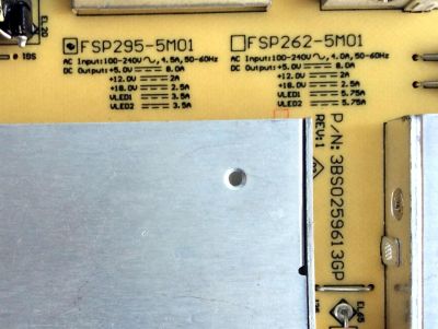 FUENTE DE PODER PARA TV VIZIO / NUMERO DE PARTE 0500-0505-0870 / FSP295-5M01 / 050005050870 / 3BS0259613GP / PANEL'S LC550DUS (SC)(M1) / LC550DUS (SC)(M3) / MODELO XVT3D554SV / XVT3D554SV LAPPGP / XVT3D554SV LAPPGPBL - Imagen 2
