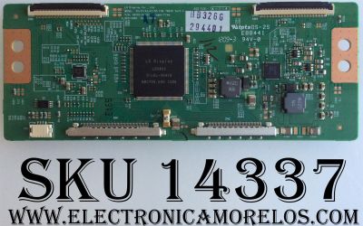 T-CON / PANASONIC 6871L-2944D / 6870C-0402C / 2944D / SUSTITUTAS 6871L-2836E / 6871L-2836B / 6871L-2754F / 6871L-2754G / 6871L-2836A / 6871L-2754B / MODELO TC-L42E50 / PANEL LC420EUD(SE)(M1)	