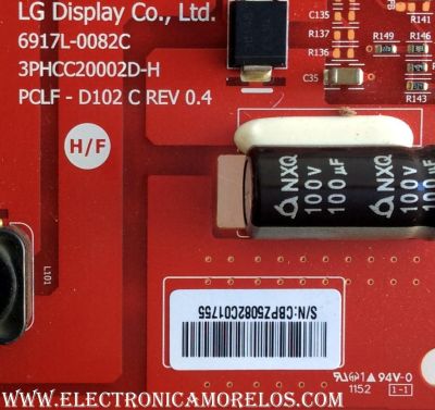 LED DRIVER / PANASONIC 6917L-0082C / 3PHCC20002D-H / PCLF-D102 / MODELO TC-L42E50 / PANEL LC420EUD(SE)(M1)	 - Imagen 2
